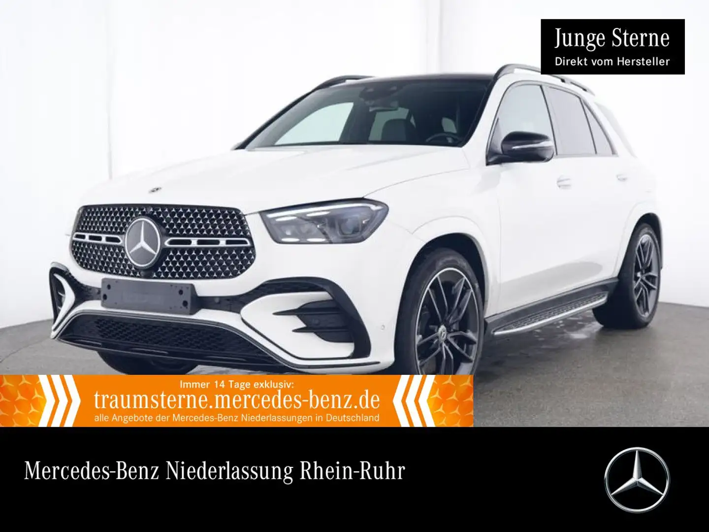 Mercedes-Benz GLE 350 de 4M AMG+NIGHT+PANO+360+MULTIBEAM+FAHRASS Blanco - 1