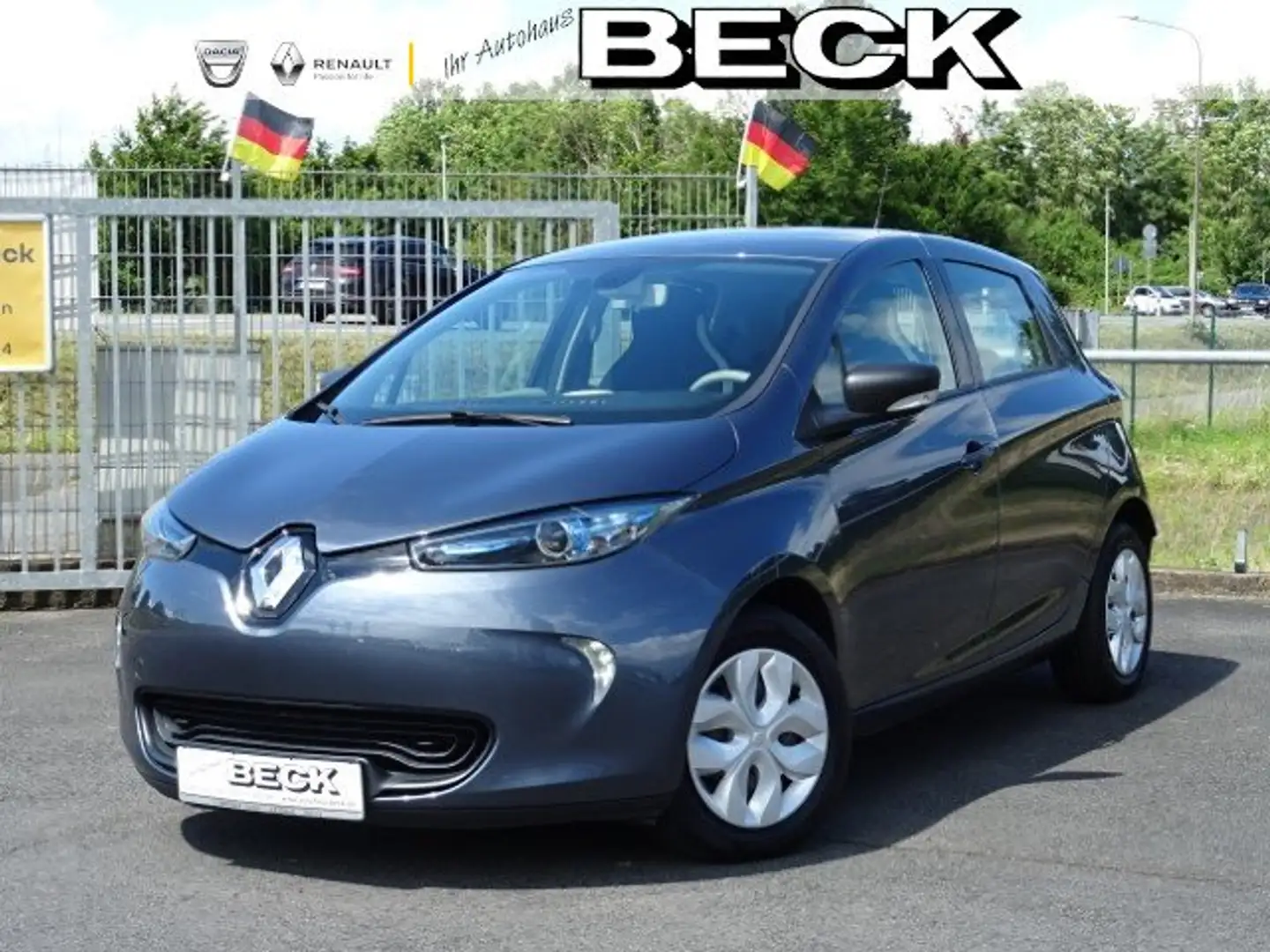 Renault ZOE Life ZE 40 | Batt. miete €79,- | Klima,Navi,PDC Gris - 1