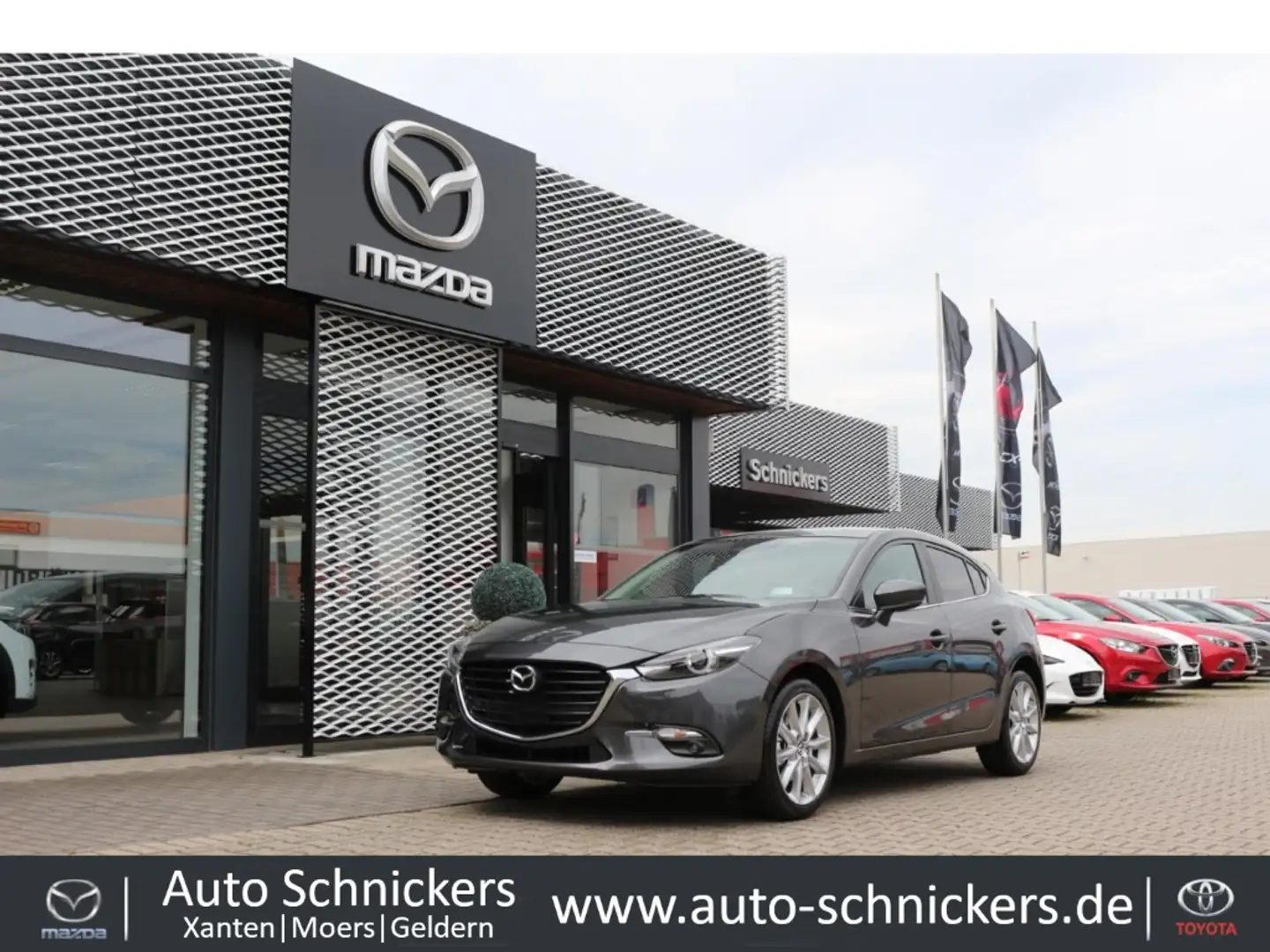 Mazda 3 SKYACTIV-G SPORTS-LINE+BOSE+NAV Grau - 1