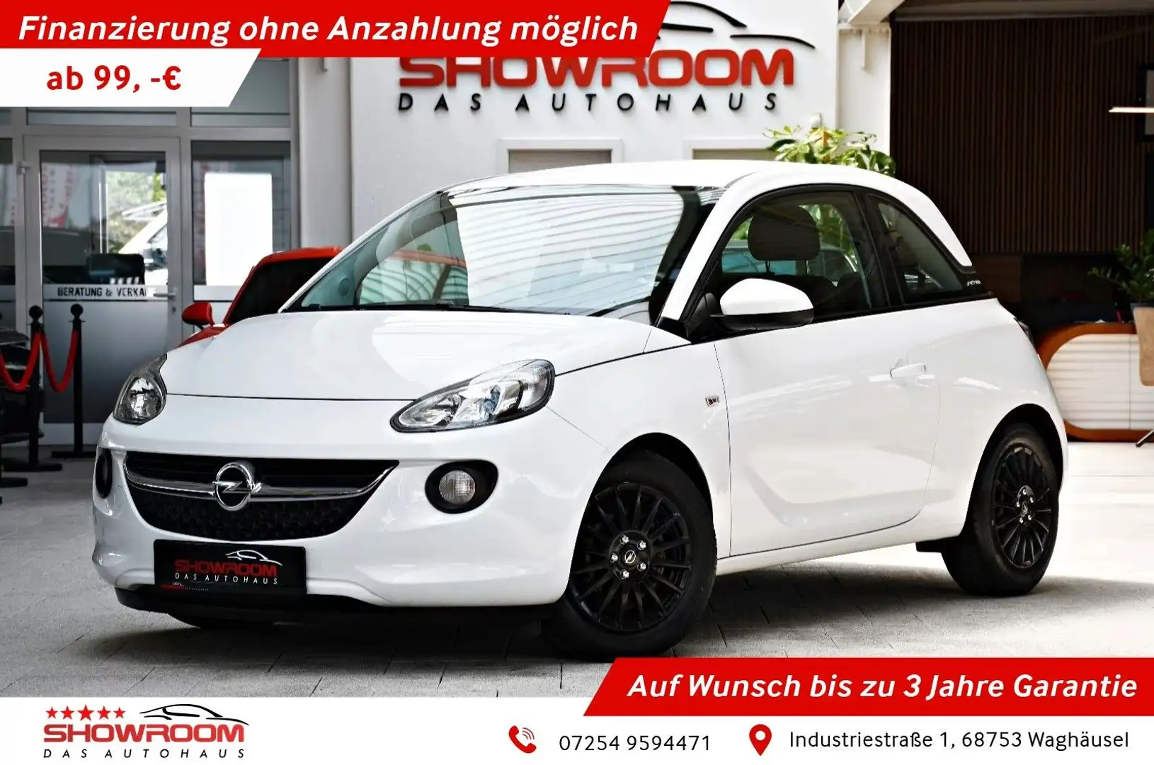 Opel Adam ecoFlex Bluetooth nur 12tkm! Neuwertig* Weiß - 1