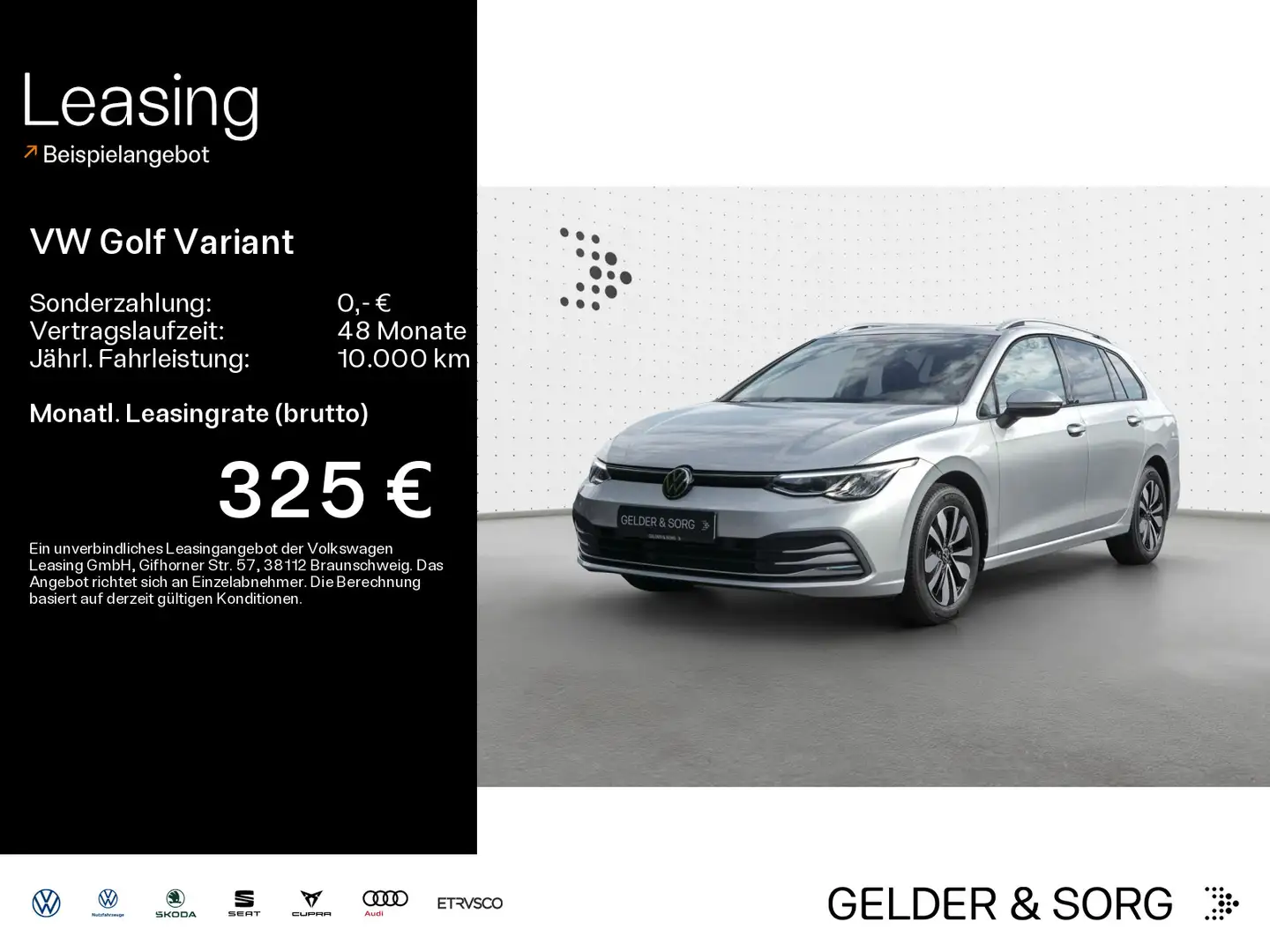 Volkswagen Golf Variant Life 1.5 TSI Pano*Stand*AHK*Digital Argento - 1
