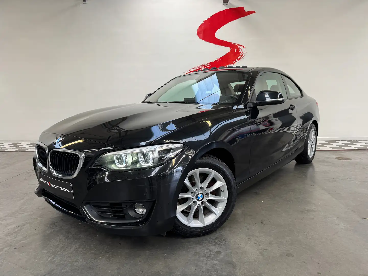 BMW 218 Coupé 218iA / 1ERE MAIN Zwart - 1