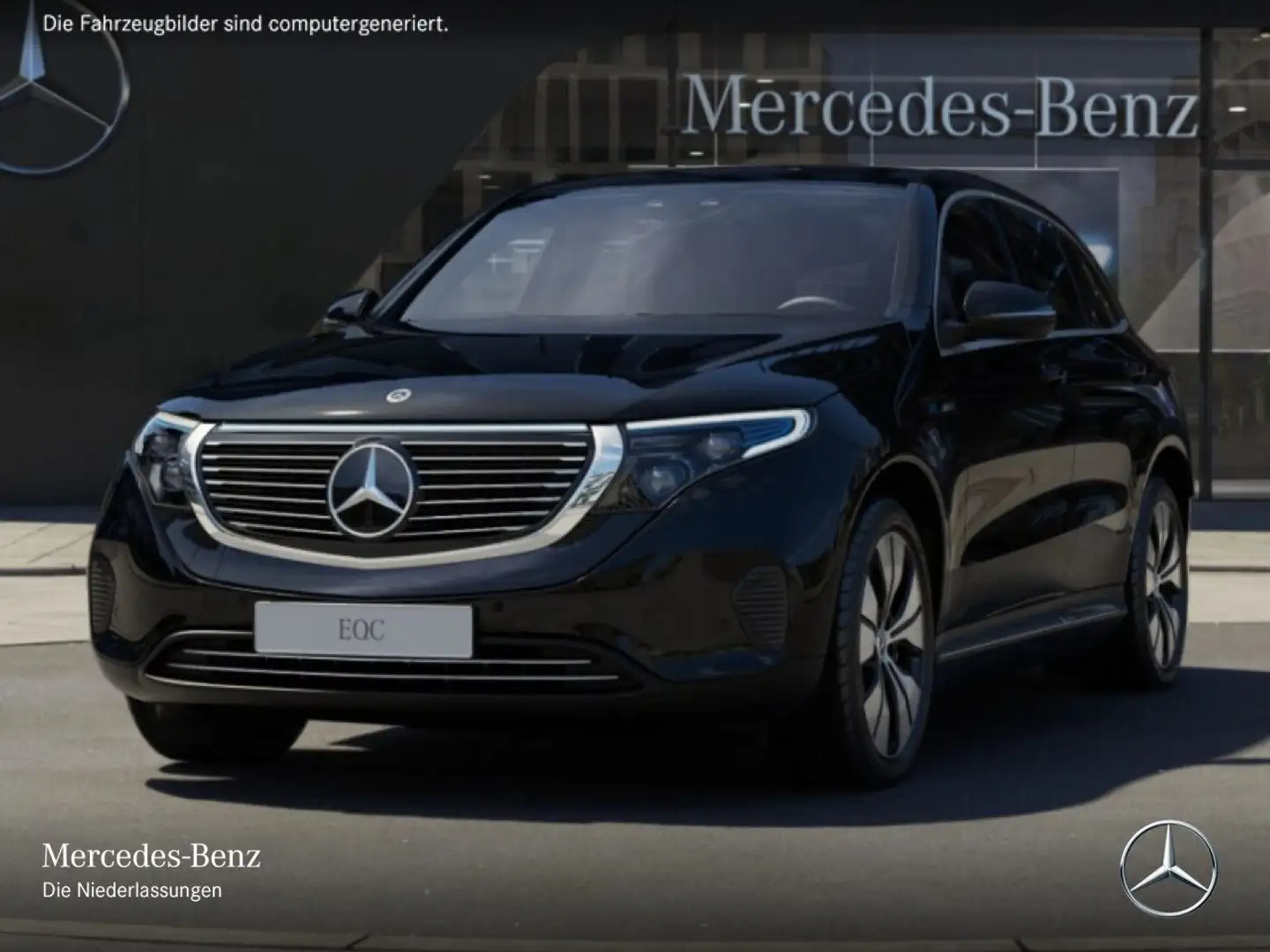 Mercedes-Benz EQC 400 4M MULTIBEAM+KAMERA+KEYLESS Schwarz - 2