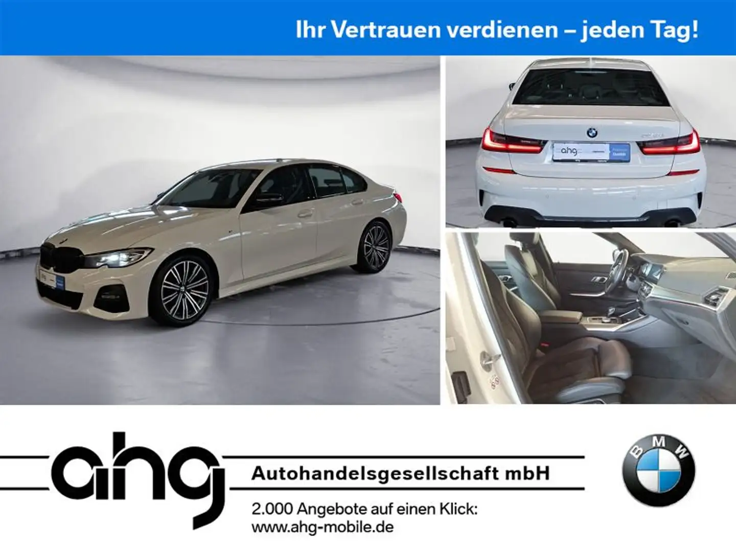 BMW 320 d M Sport Navi H&K LED PDC Weiß - 1