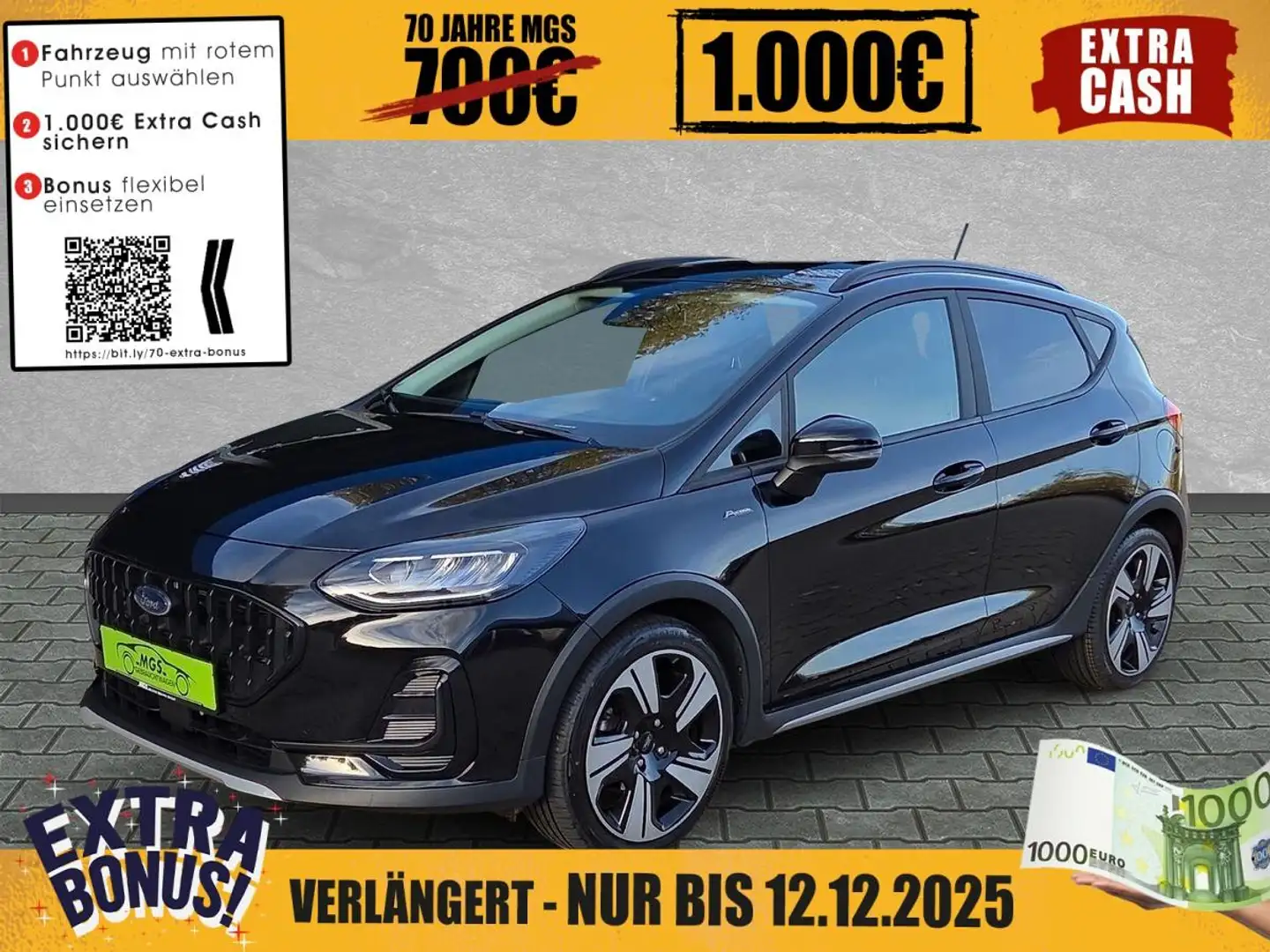 Ford Fiesta Active 1.0 EcoBoost DAB #BT Zwart - 1