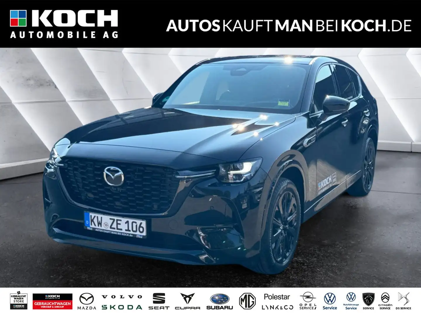 Mazda CX-60 3.3L e-SKYACTIV D 254ps 8AT AWD LEDER PANO Schwarz - 1
