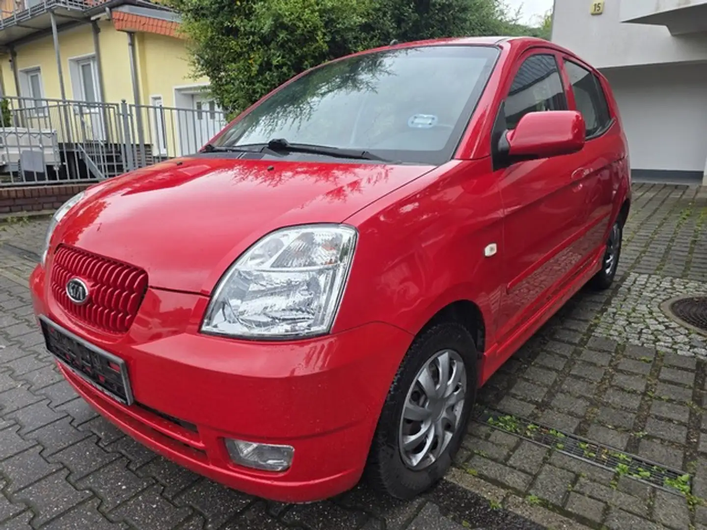 Kia Picanto EX, AUTOMATIK,1.Hand, u-frei Scheckheft Rot - 1