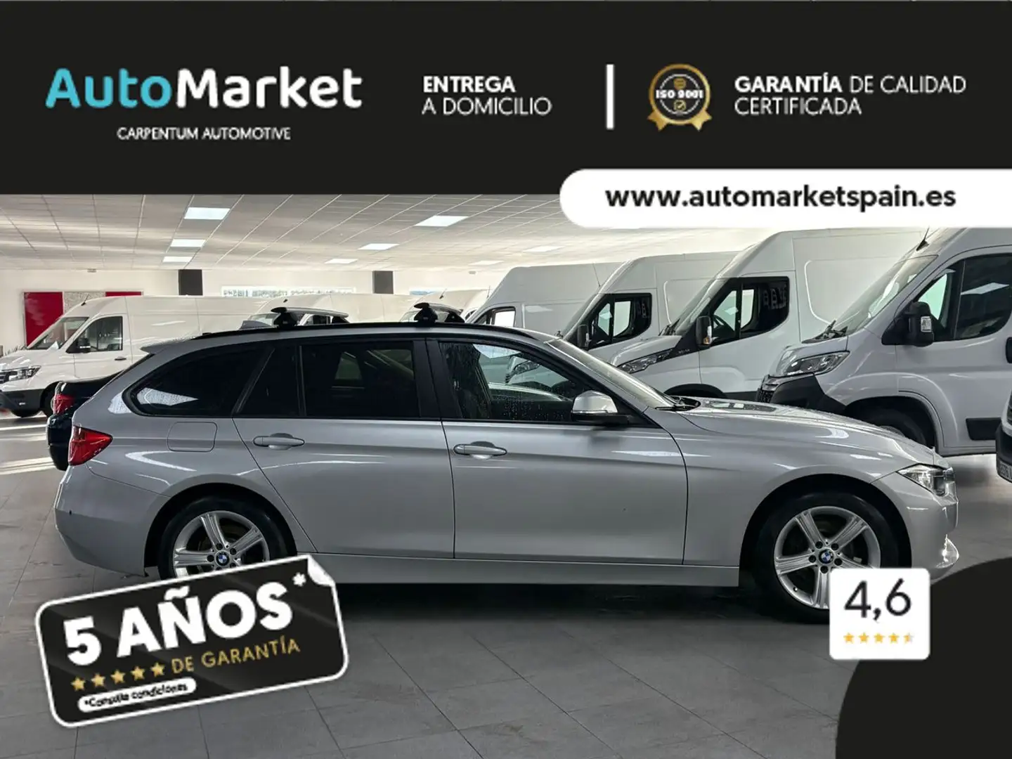 BMW 316 316d Touring Modern (0.0) Plateado - 2