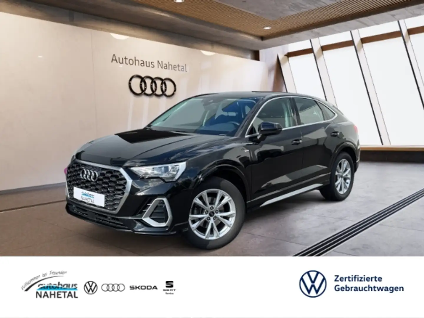 Audi Q3 Sportback 35 TFSI S-LINE LED NAVI+ ACC LMR18'' REA Schwarz - 1