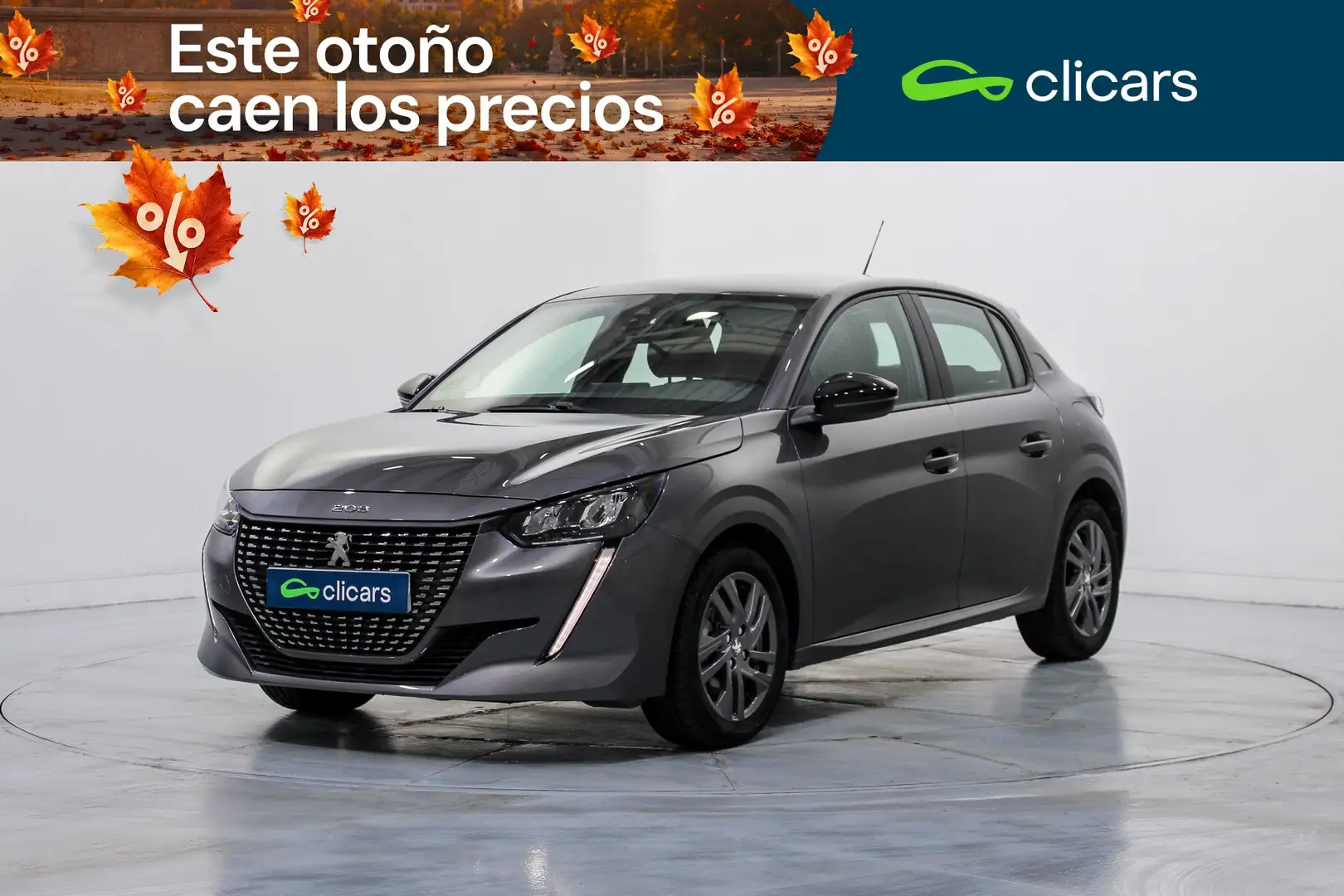 Peugeot 208 1.2 Puretech S&S Active Pack 100 Gris - 1