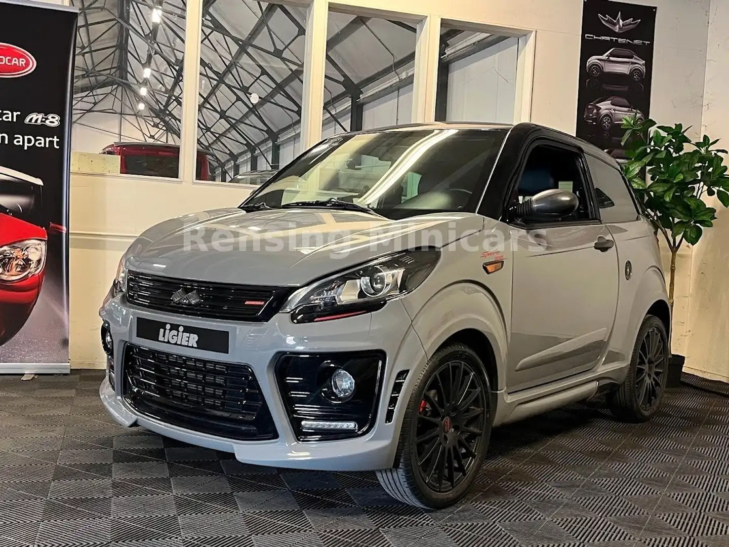 Ligier JS 50 JS50L KLIMA SERVO NARDO GREY Mopedauto Microcar Grigio - 2