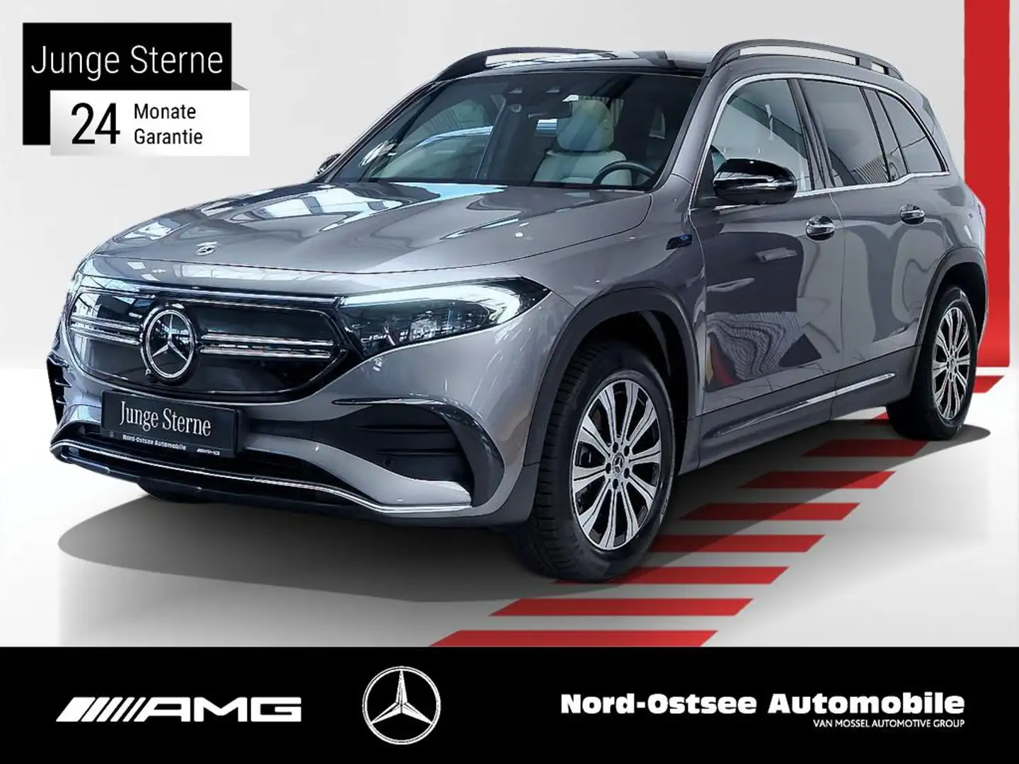 Mercedes-Benz EQB 350 4M Elektric Art PANO DISTRO 360° LED HUD Gris - 1
