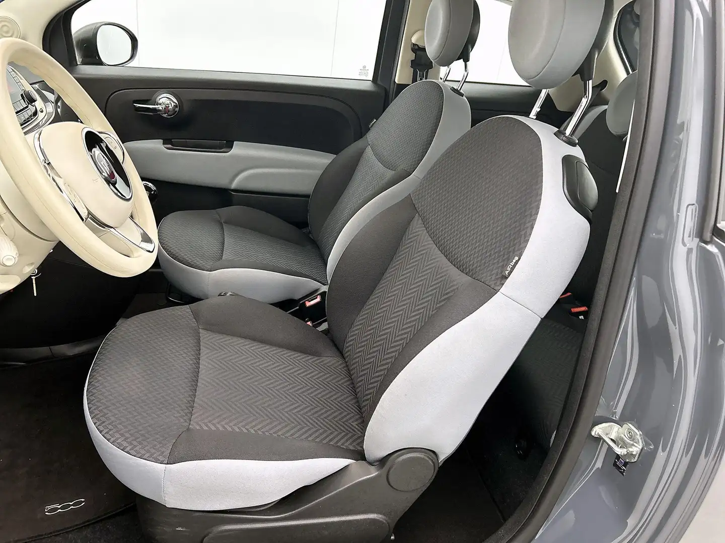 Fiat 500 1.0 Hybrid Pop | Airco | Elektrische ramen | Zuini Grijs - 2