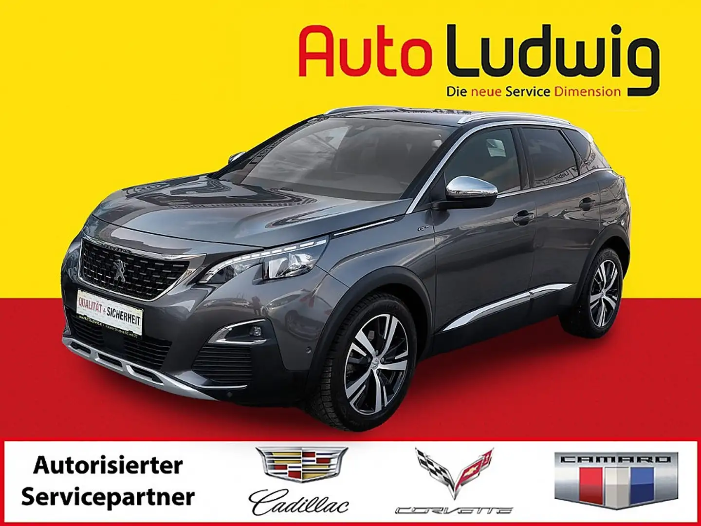 Peugeot 3008 2.0 Blue HDI 180 S&S EAT6 GT*NAVI*LEDER*LED*PDC... Gris - 1