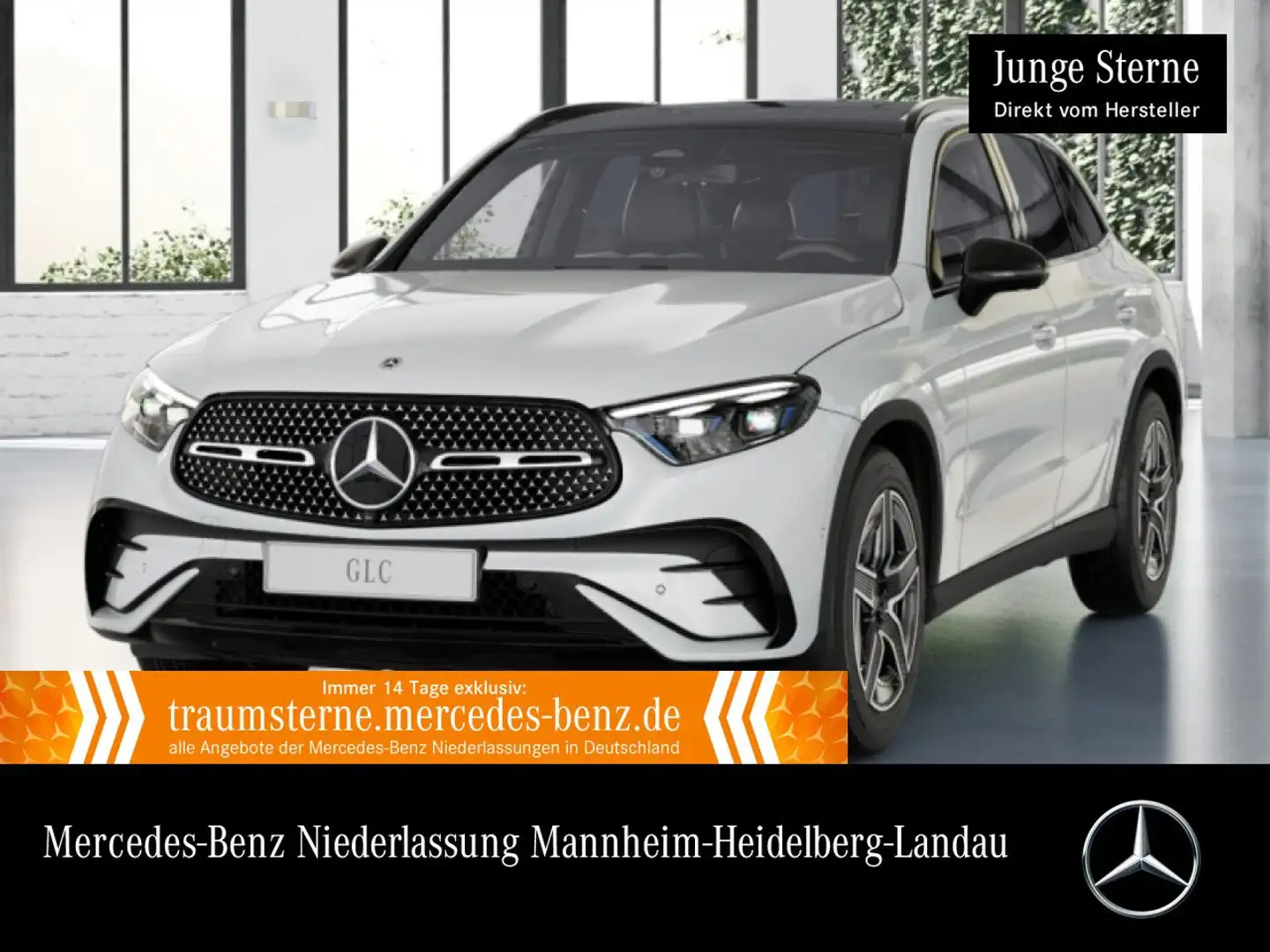 Mercedes-Benz GLC 450 d 4M AMG+NIGHT+PANO+360+AHK+TOTW+KEYLESS Weiß - 1