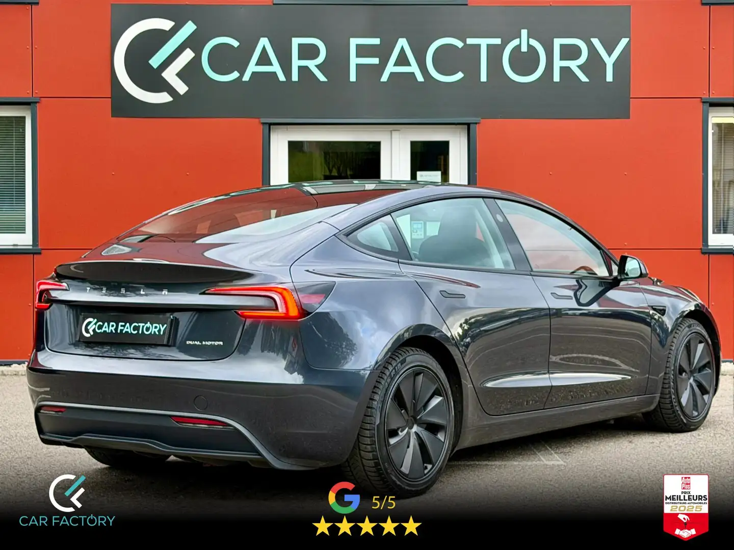 Tesla Model 3 Grande Autonomie Dual Motor 678km Garantie 2032 Highland Gris - 2