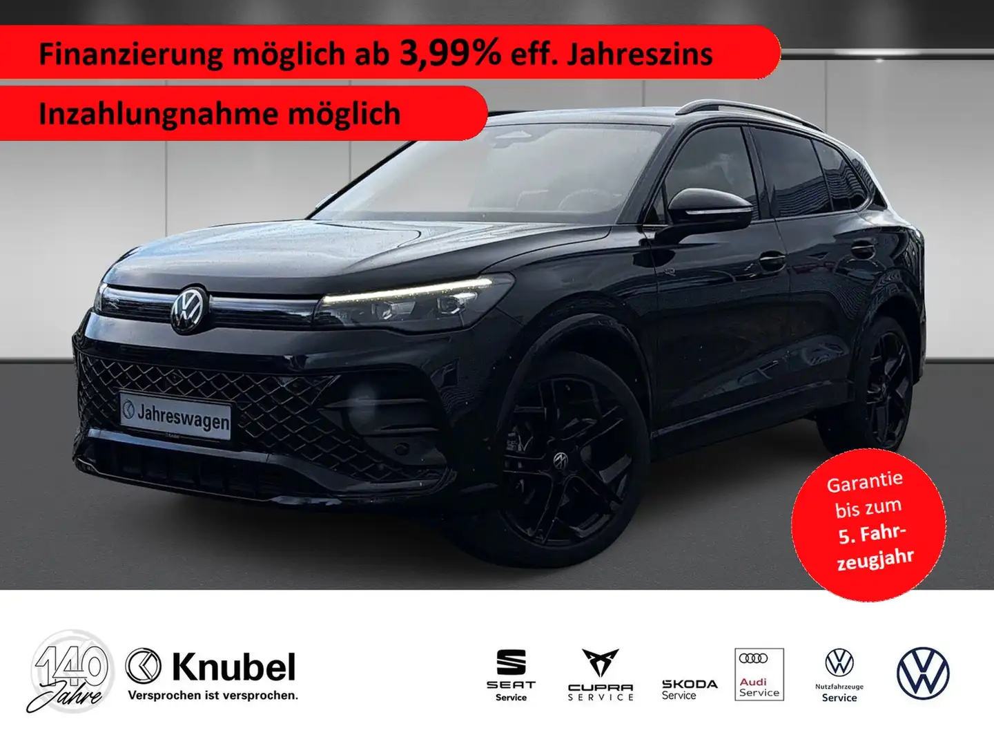 Volkswagen Tiguan R-Line 2.0 TDI DSG AHK 20" Keyless Navi AreaView Schwarz - 1