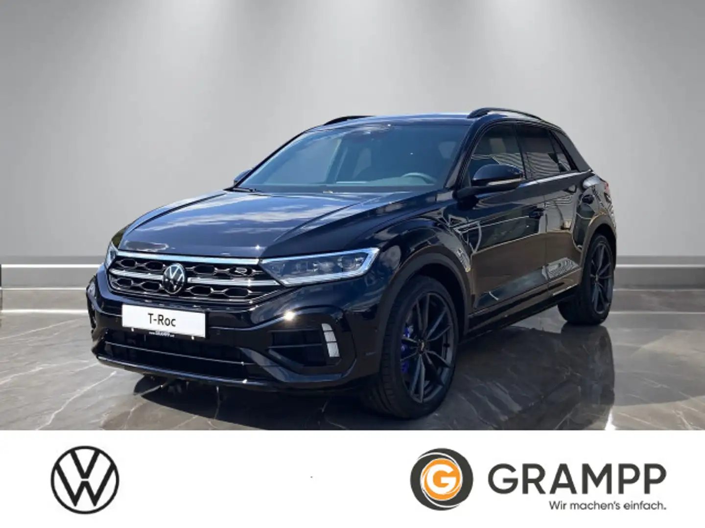 Volkswagen T-Roc R 2.0 l TSI OPF 4M AHK+KAMERA+NAVI+LED+ACC Schwarz - 1