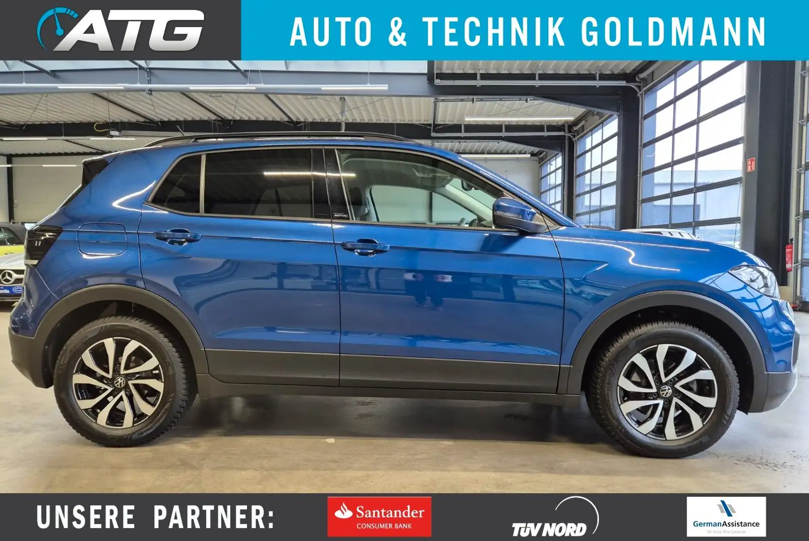 Volkswagen T-Cross T-CROSS 1.5 TSI ACTIVE NAVI SHZ CAMERA ACC AHK Blau - 1