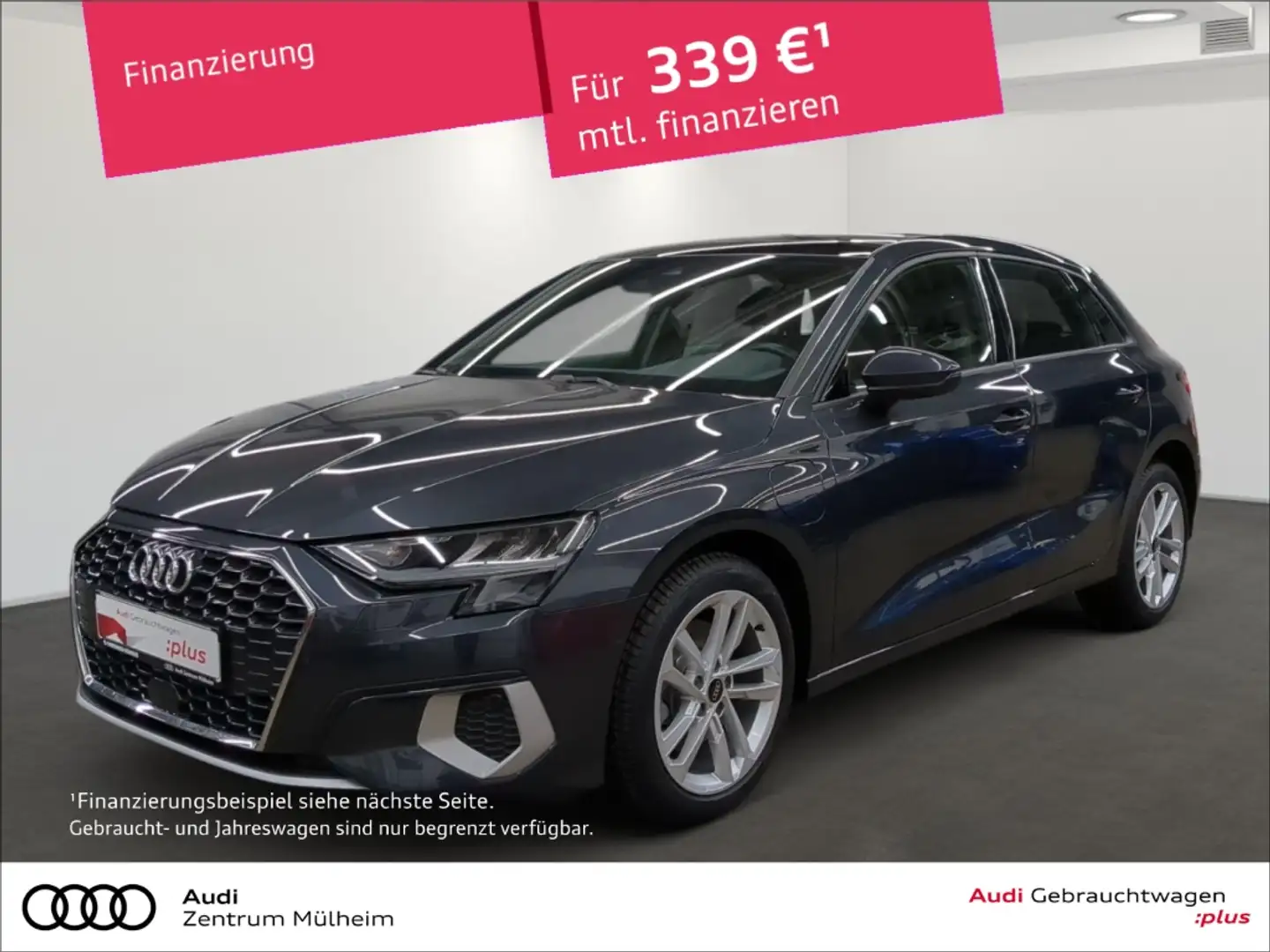 Audi A3 Sportback 40 TFSI e Navi Pano LED virtual APS Grau - 1
