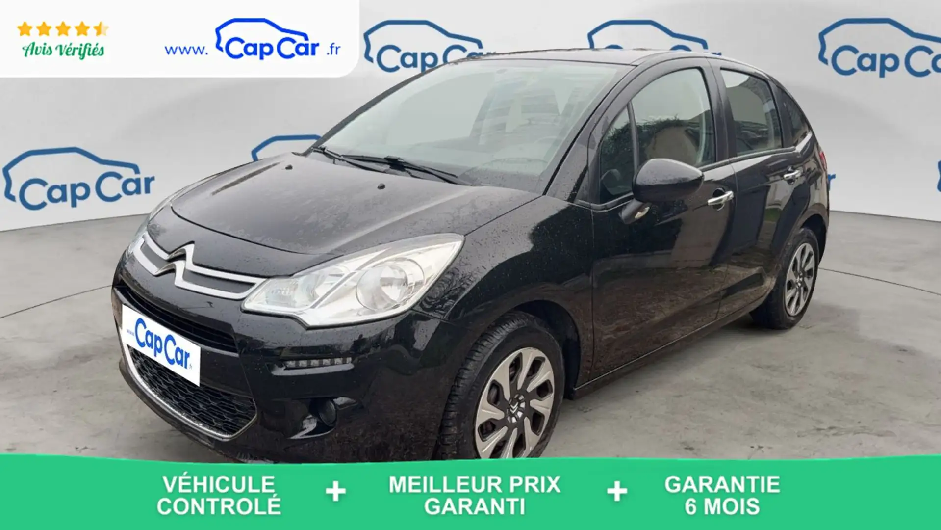 Citroen C3 1.4 e-HDi 70 Confort - 5 places Noir - 1