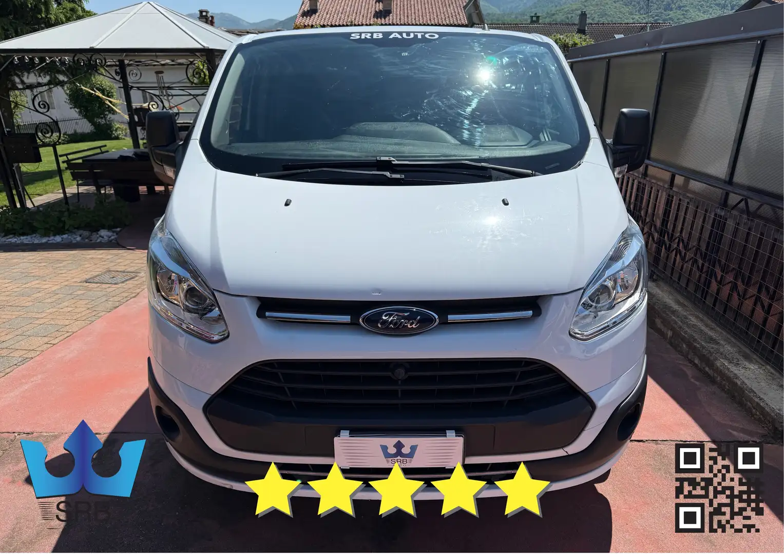 Ford Transit Custom L2H1 Passo LUNGO Blanc - 2