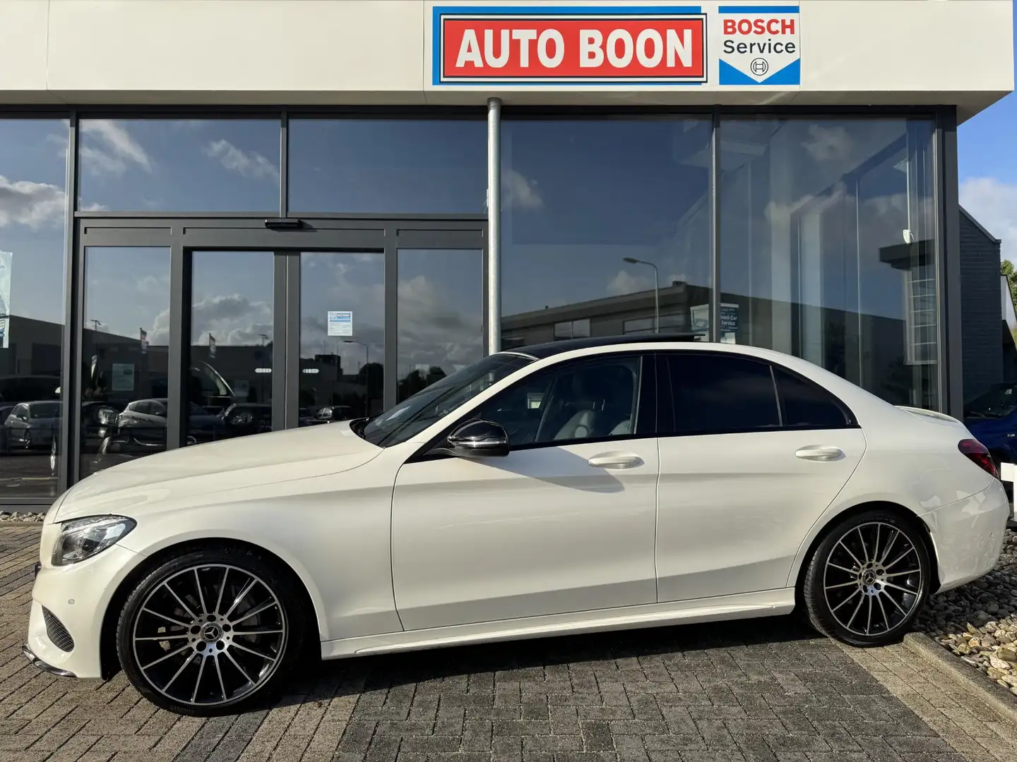 Mercedes-Benz C 180 AMG 156PK PREST. AUTOM. PANO/LEER/19"AMG/LED /NAVI Bianco - 1