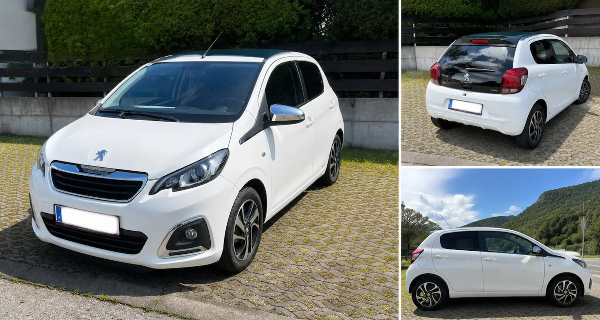 Peugeot 108 108 1,0 VTi 72 TOP! Collection Pickerl NEU Sommerreifen Servicegepflegt Weiß - 1