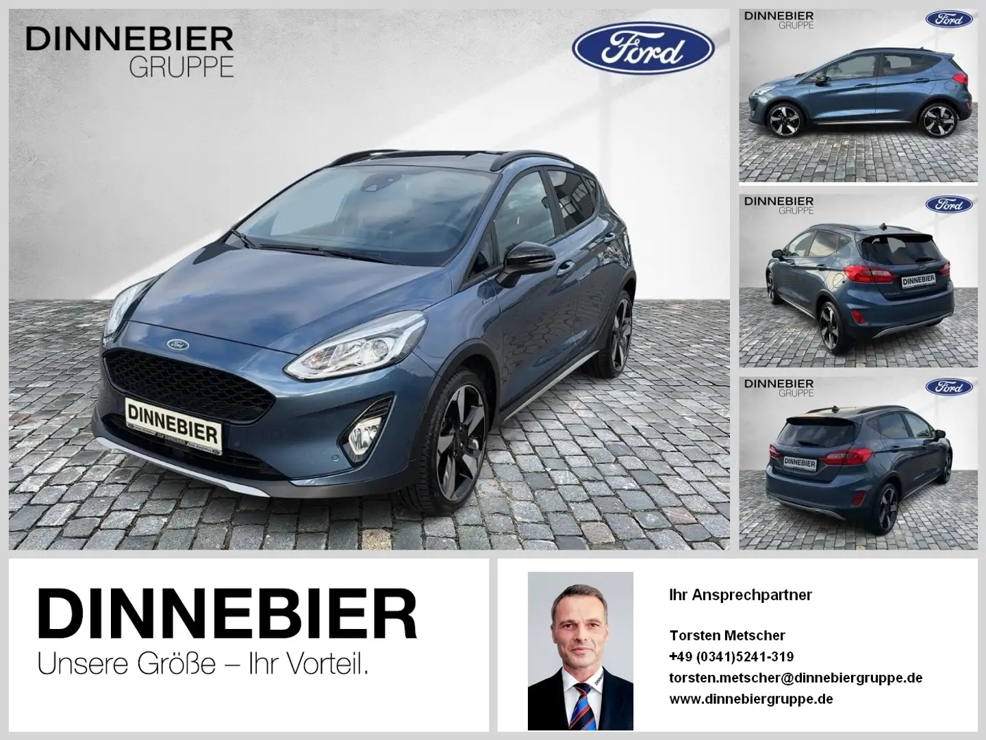 Ford Fiesta Active LED+Kamera+Allwetter+Winterpaket Blauw - 1