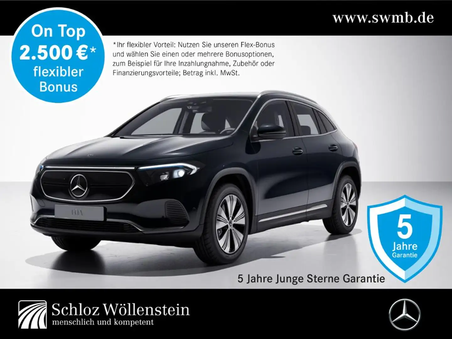 Mercedes-Benz EQA 250 Progressive/LED/Totwinkel/SpiegelP/RfCam Schwarz - 1