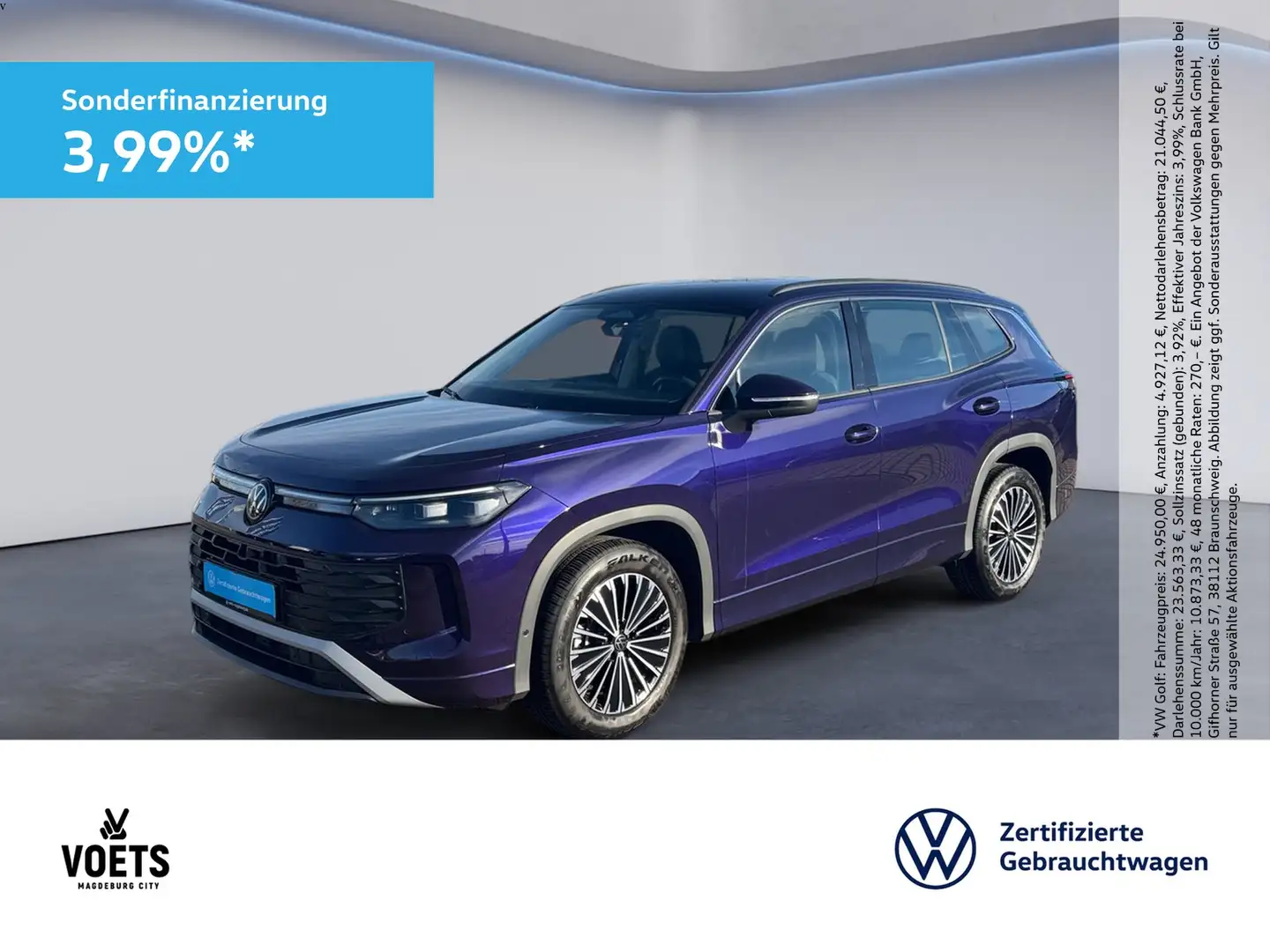 Volkswagen Tayron 1.5eTSI Life DSG+NAVI+KAM+LED Paars - 1