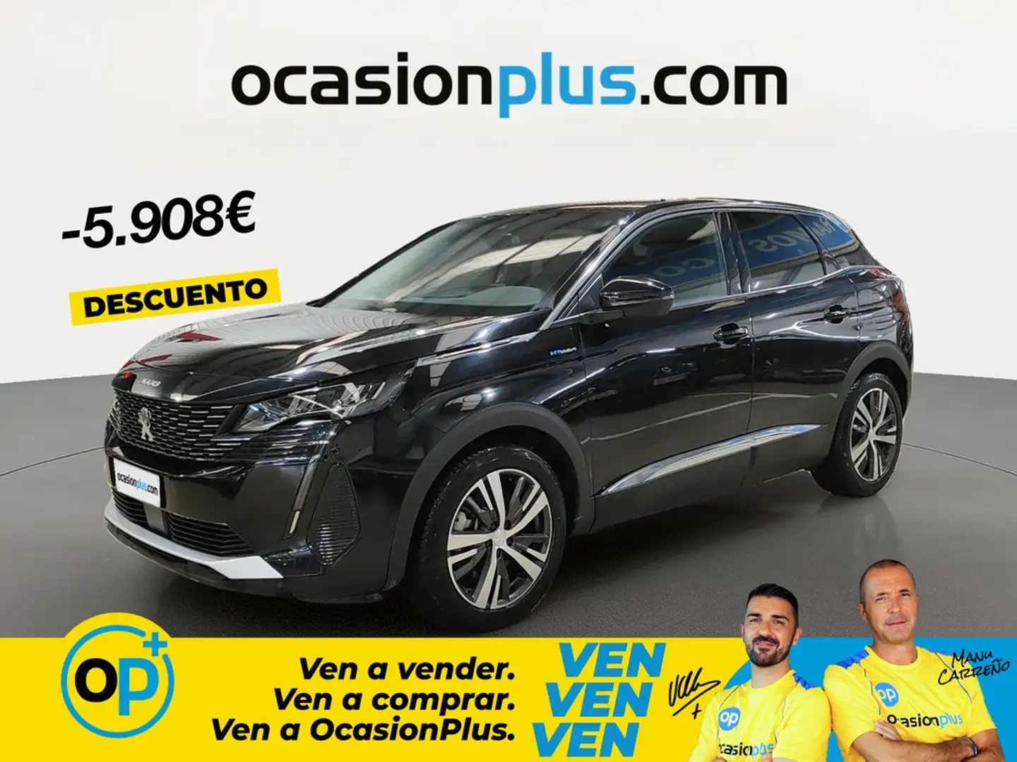 Peugeot 3008 HYB PHEV 300 Allure Pack AWD e-EAT8 Negro - 1