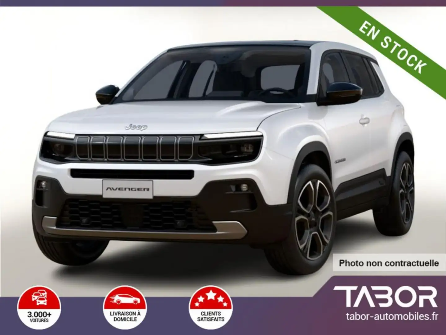 Jeep Avenger 1.2 MHEV 100 DCT Summit Pano cuir Blanc - 1