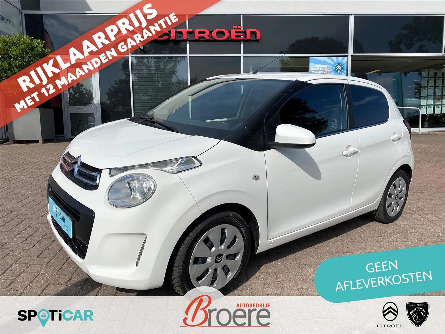 Citroen C1 1.0 VTi 68PK 5D Feel | airconditioning, elek.ramen Wit - 1