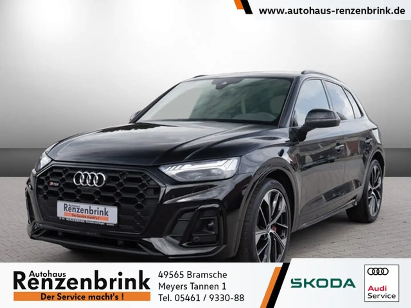 Audi SQ5 3.0 TDI quattro LUFTFEDERUNG+AHK+MATRIX+B&O+360° Noir - 1