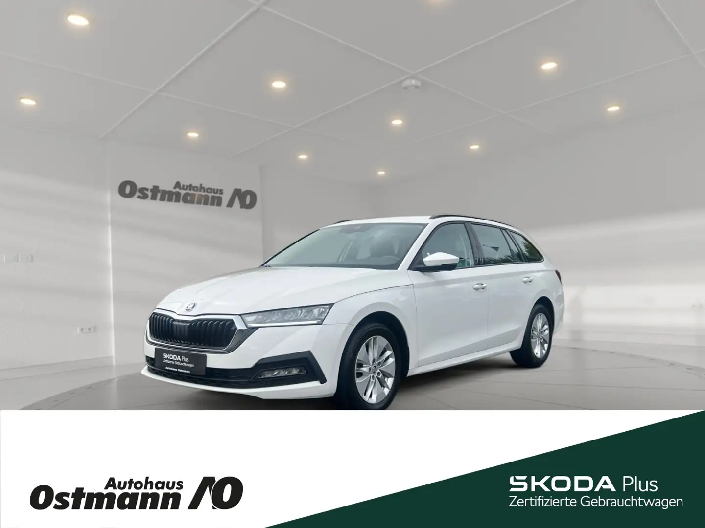 Skoda Octavia Combi Ambition TDI DSG *SHZ vo*NAVI* Blanc - 1