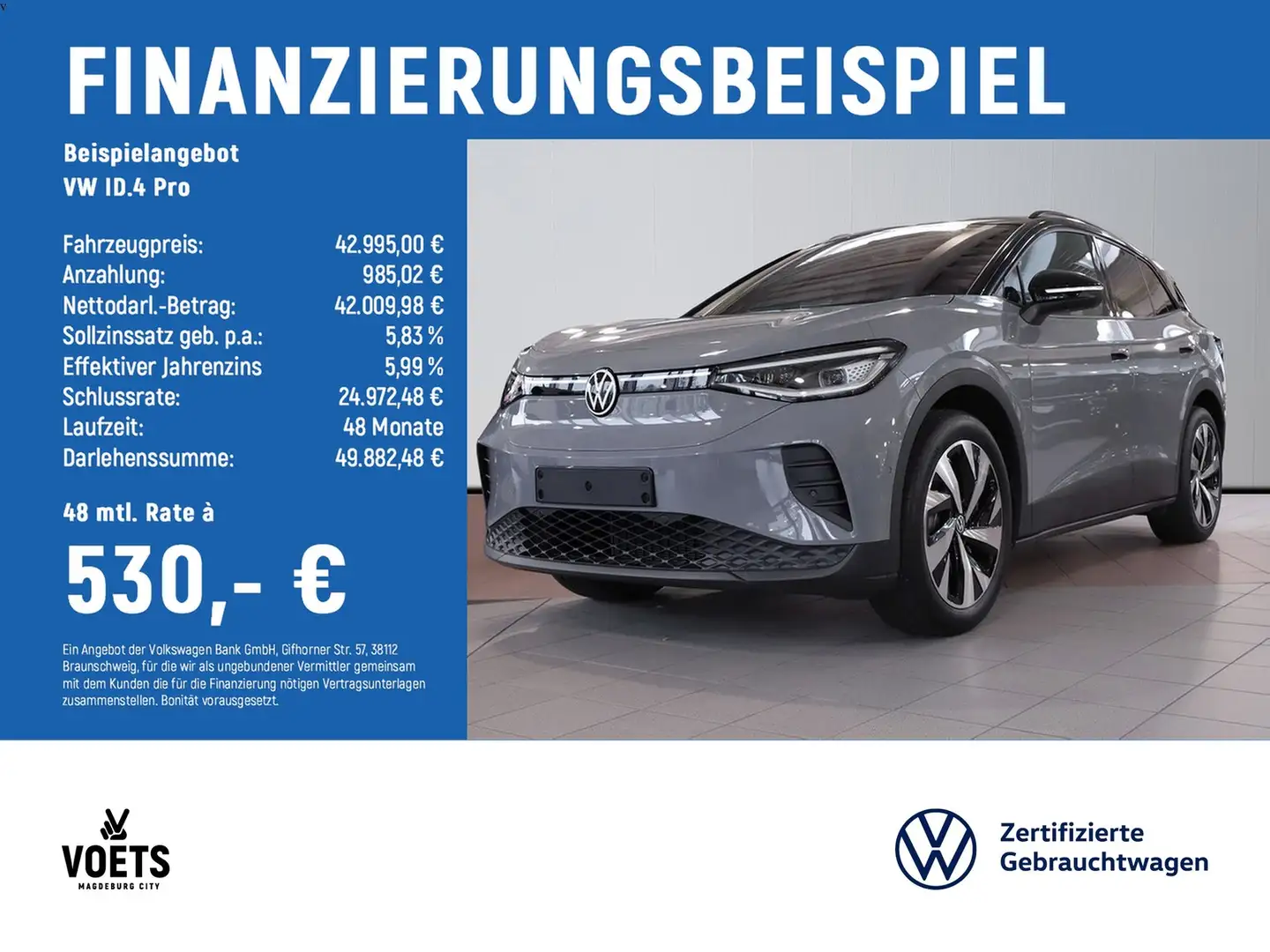 Volkswagen ID.4 Pro Goal Grau - 2