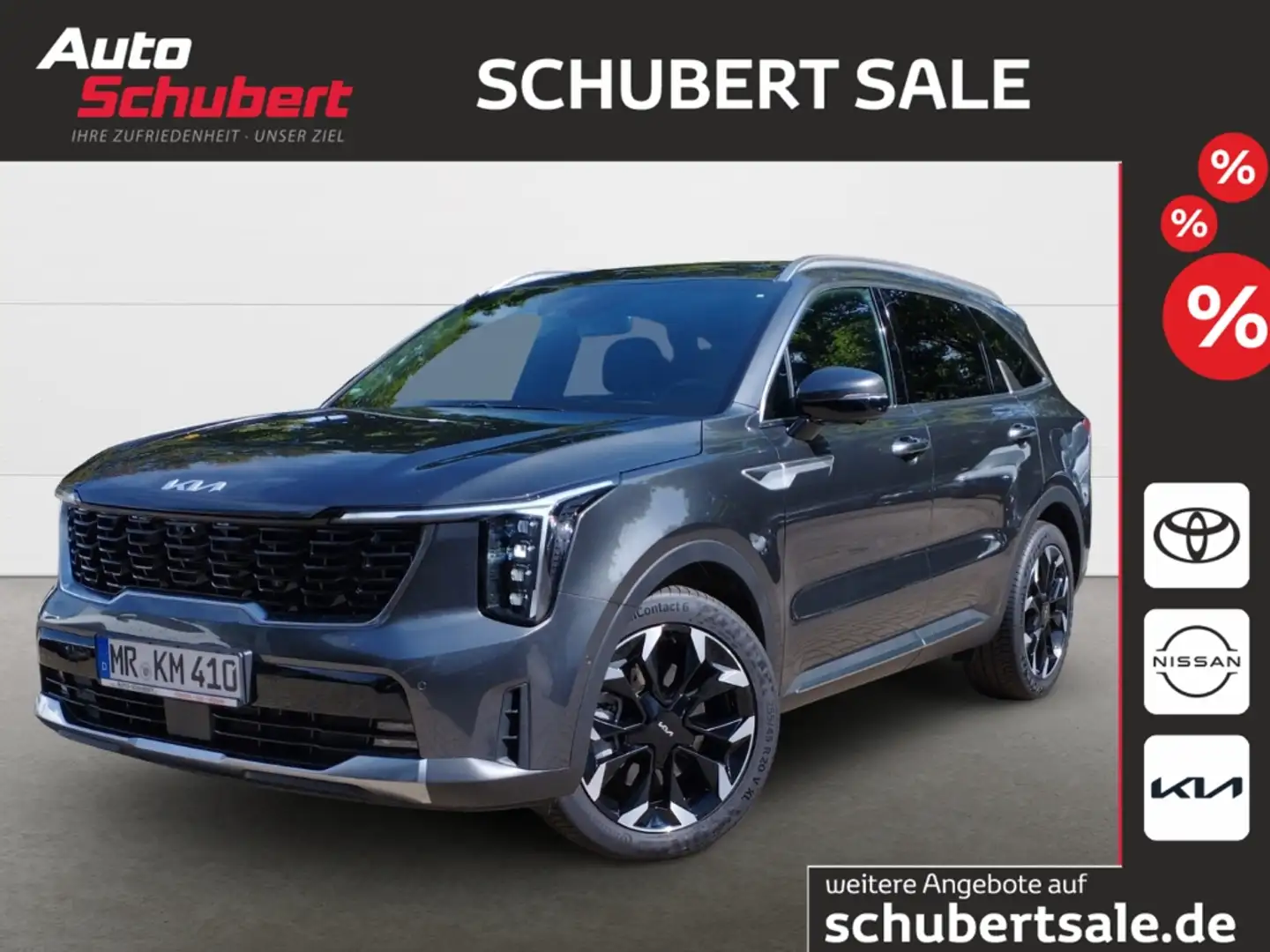 Kia Sorento 2.2D AWD Platinum 7-SITZER+GLASDACH+NAVI+HUD+LEDER Gri - 1