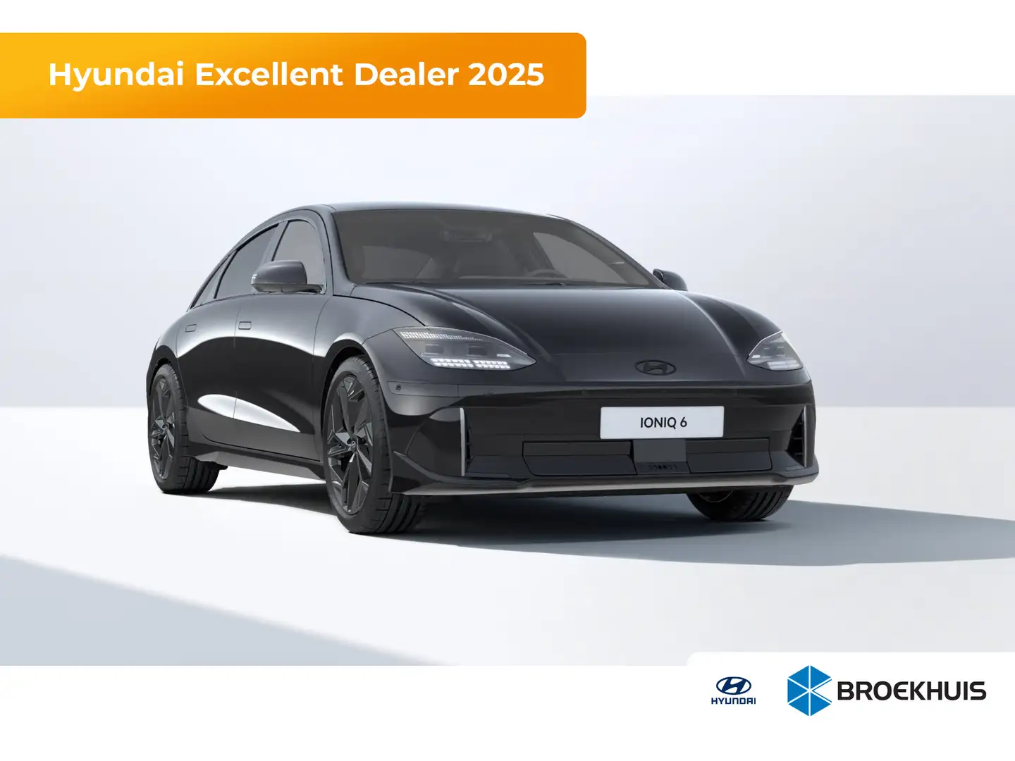Hyundai IONIQ 6 Business 77.4 kWh €1500,- korting | Achteruitrijca Zwart - 1
