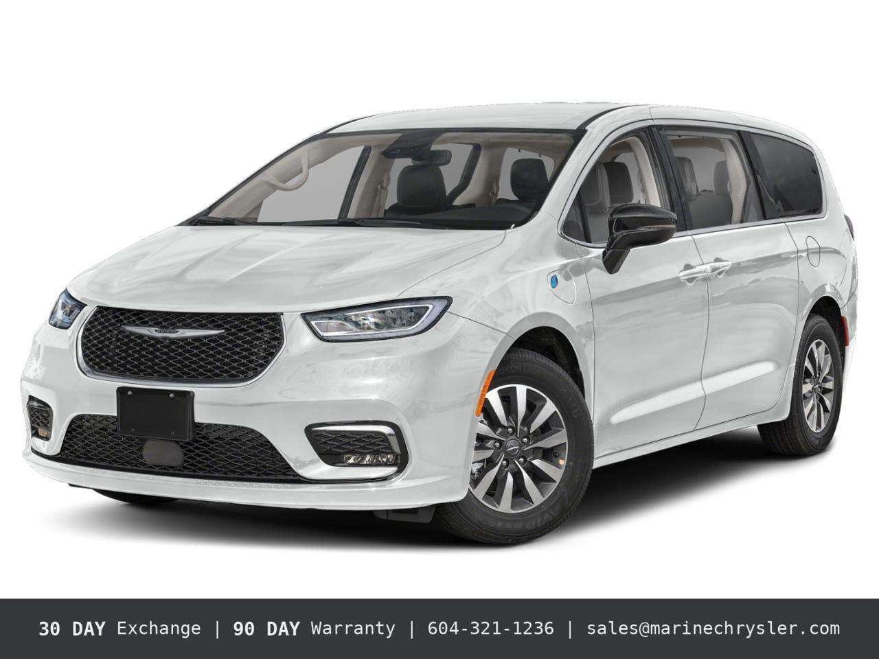 White 2024 Chrysler Pacifica Hybrid Minivan Front-Wheel Drive Automatic