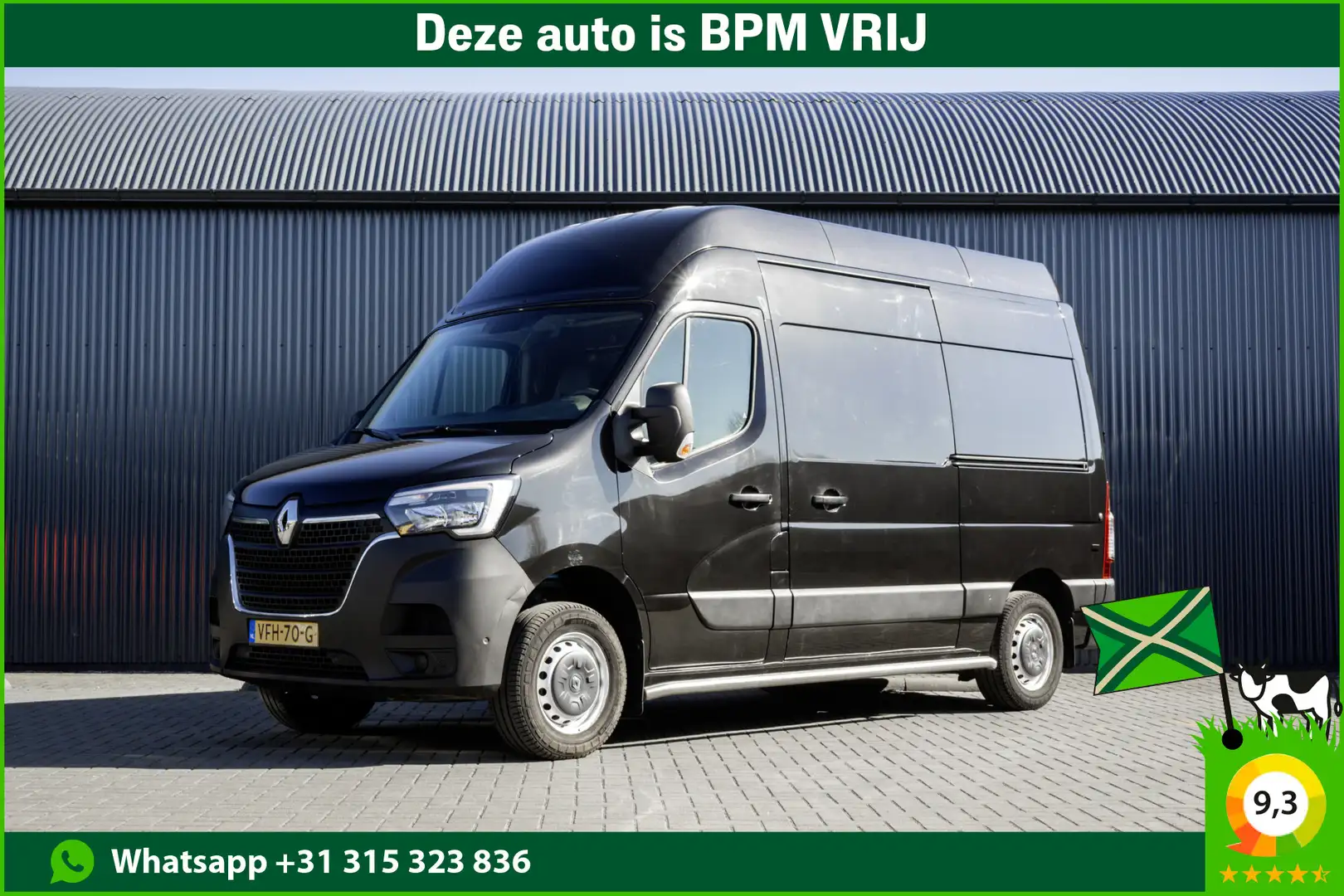 Renault Master 2.3 dCi L2H2 | 180 PK | Euro 6 | Navigatie | LED | Zwart - 1