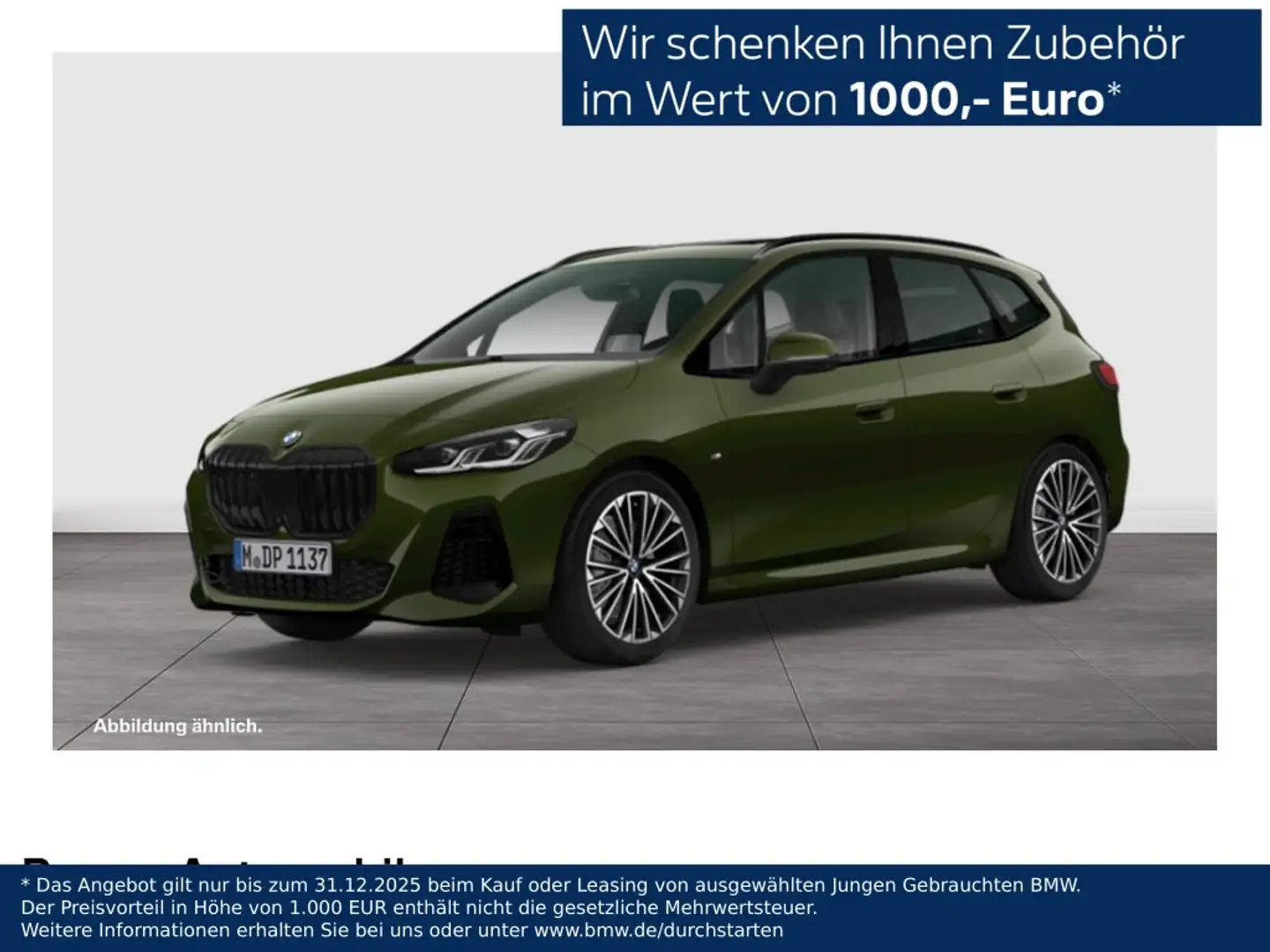 BMW 223 i xDrive M Sport HUD PANO ACC RFK NAVI LED Grün - 1