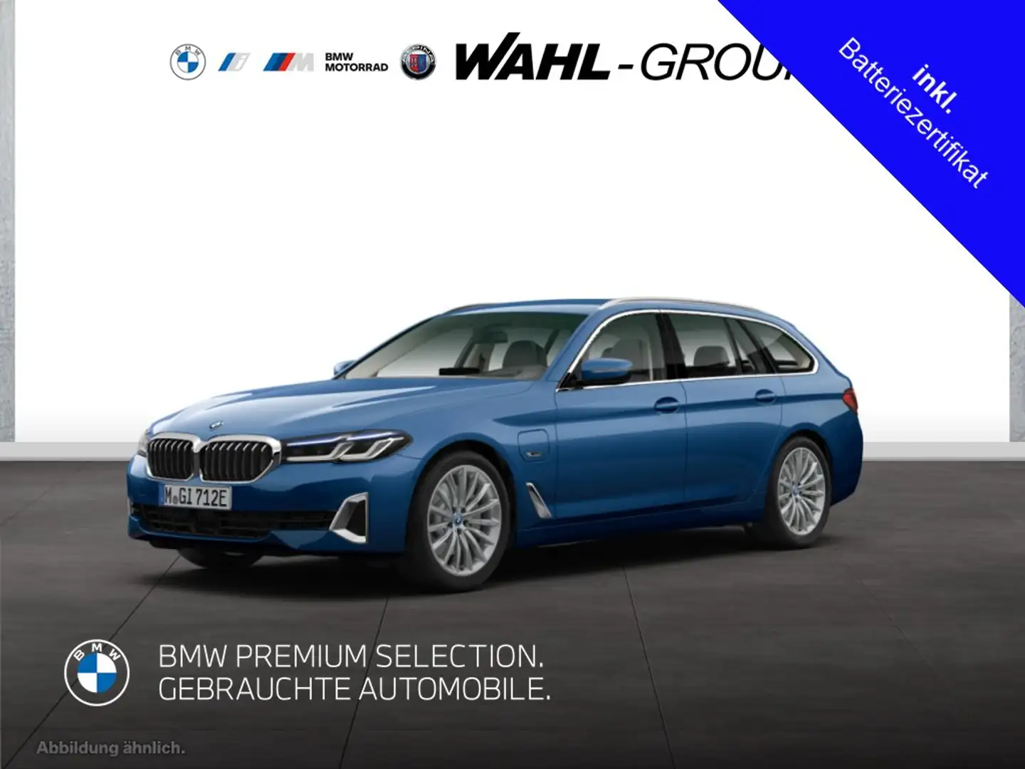 BMW 530 e xDrive Touring AHK HeadUp IntegralAktiv Laser Ha Blau - 1