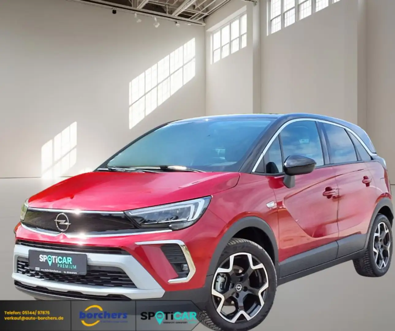 Opel Crossland 1.2 Automatik Elegance Rot - 1