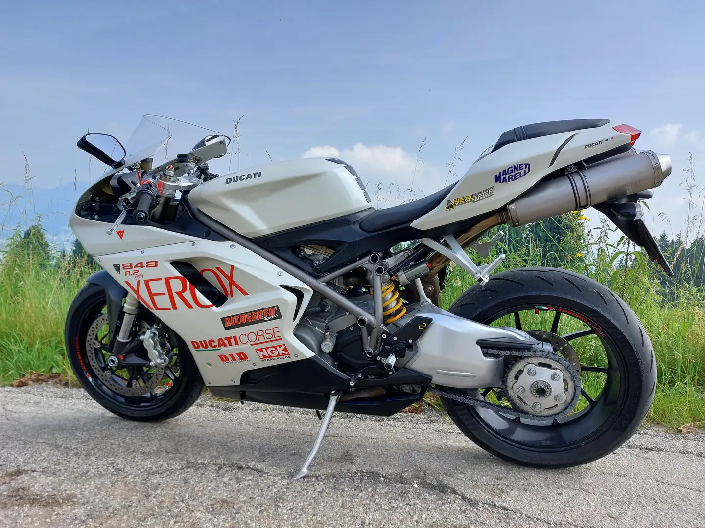 Ducati 848 Perlata Wit - 2