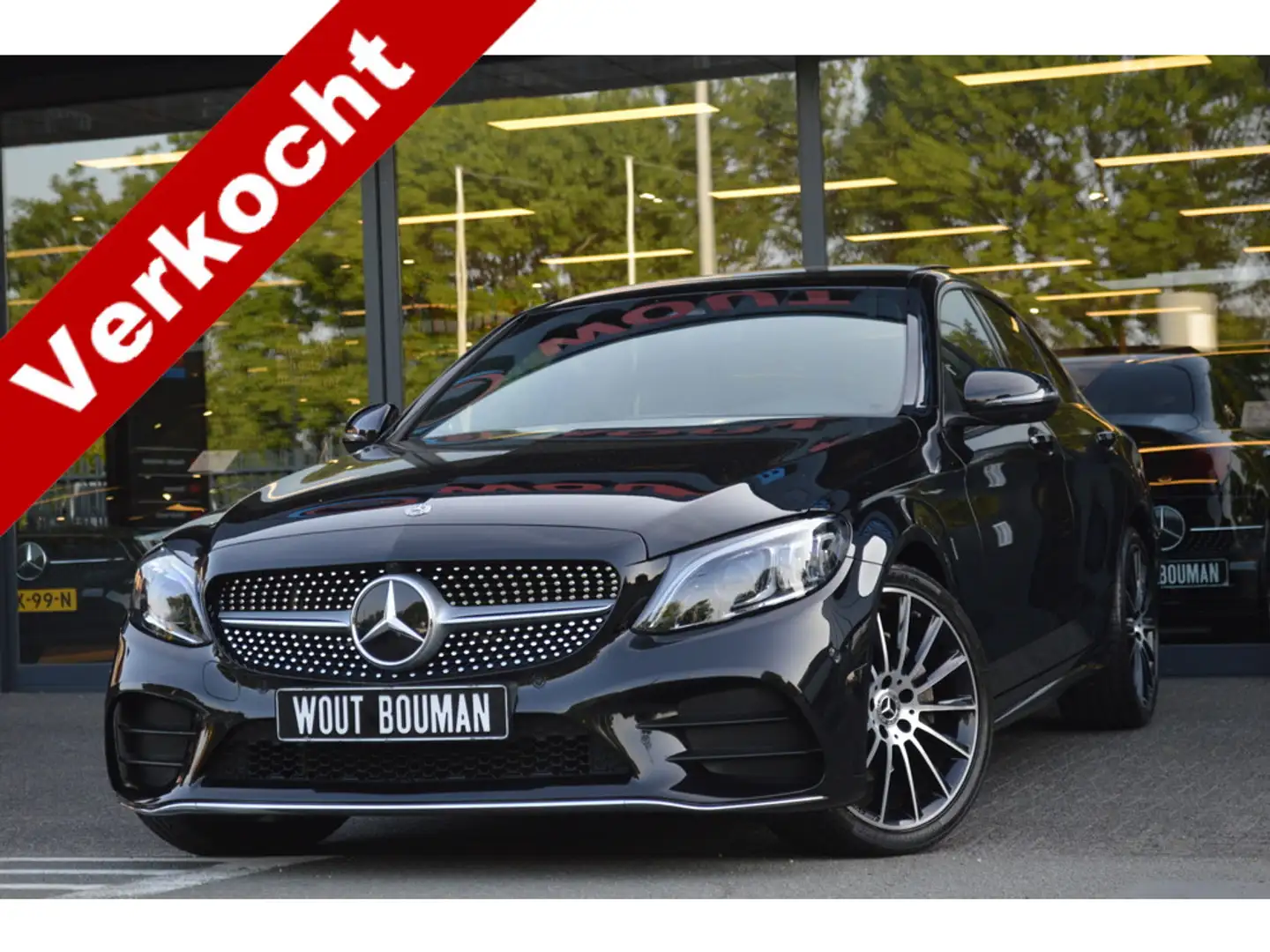 Mercedes-Benz C 180 AMG Led Panorama Leder Virtual Sfeer Camera 360 Ke Schwarz - 1