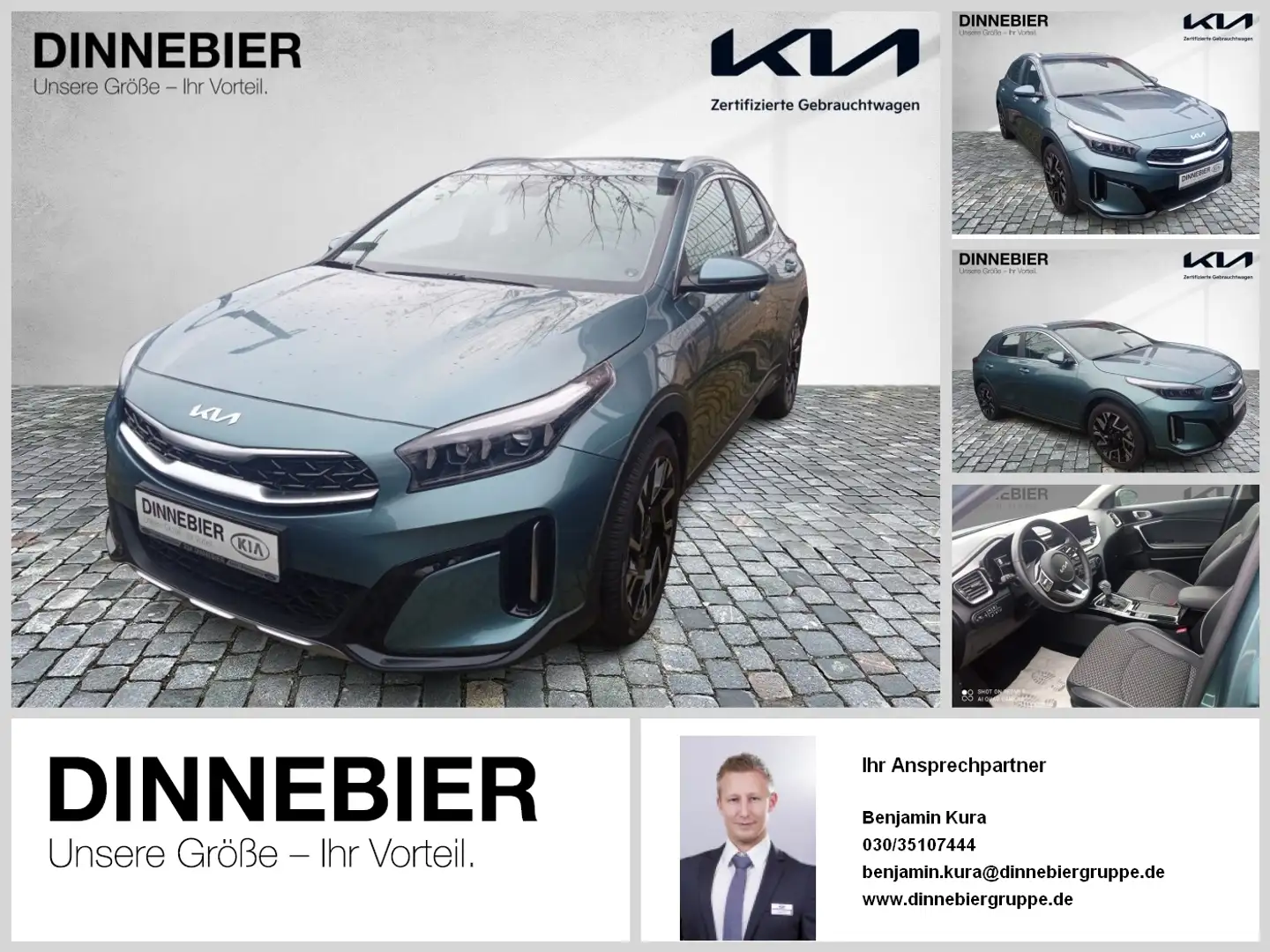 Kia XCeed Spirit 1.5T LED+Kamera+Navigation+SHZ Grau - 1
