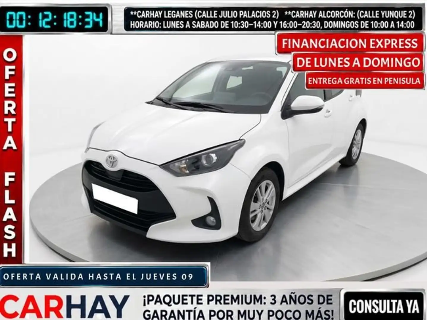 Toyota Yaris 120H 1.5 Business Plus Blanco - 1