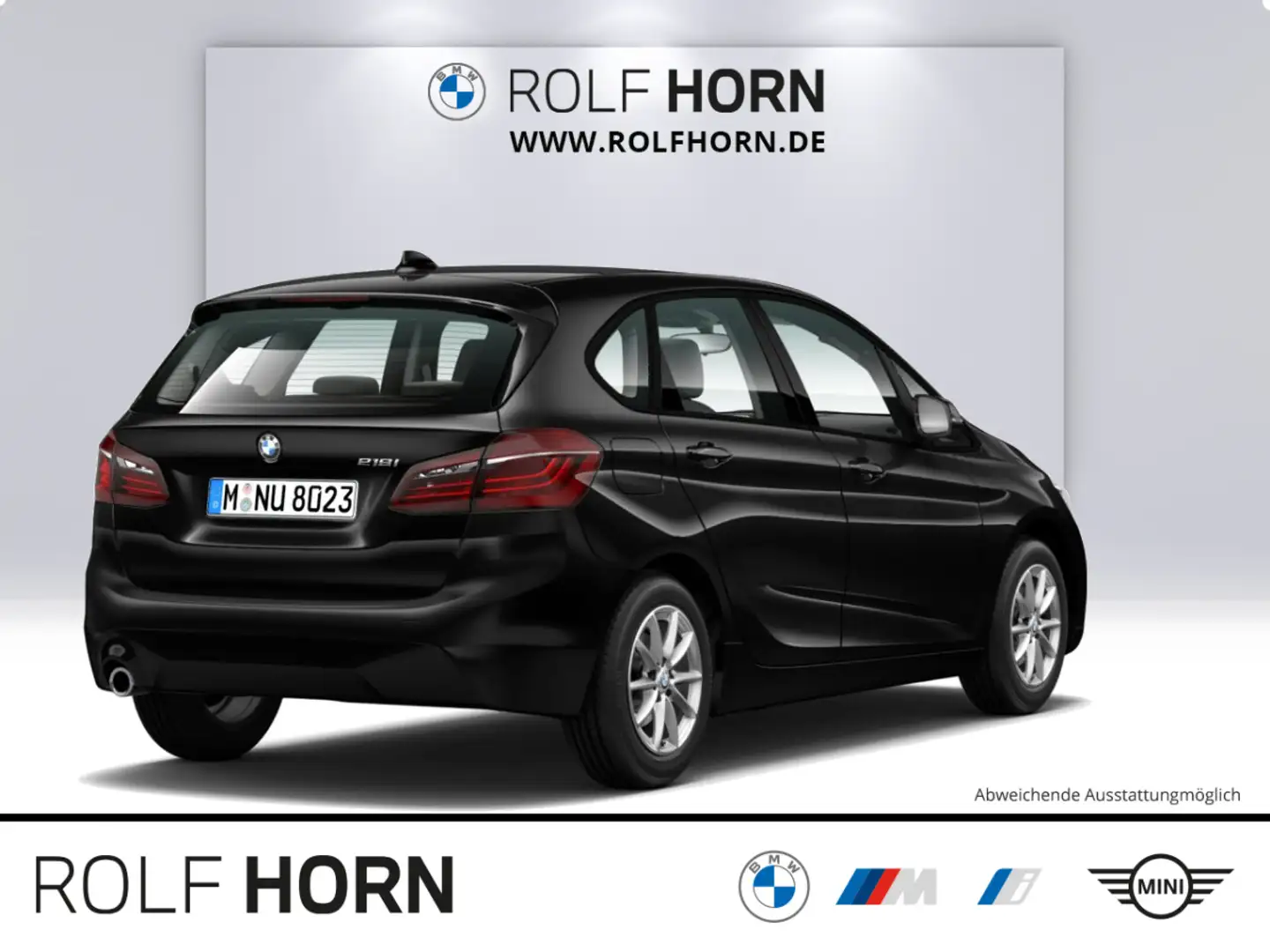 BMW 218 i Active Tourer Advantage LED RKam Navi Klima Schwarz - 2