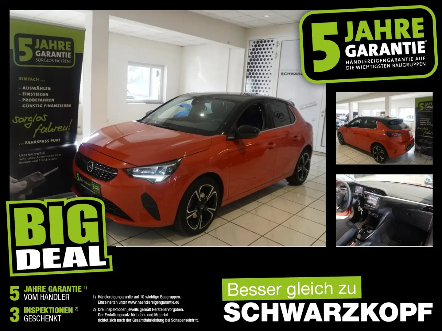Opel Corsa F 1.2T RückfahrK,Parkpilot,Sitzheizung Orange - 1